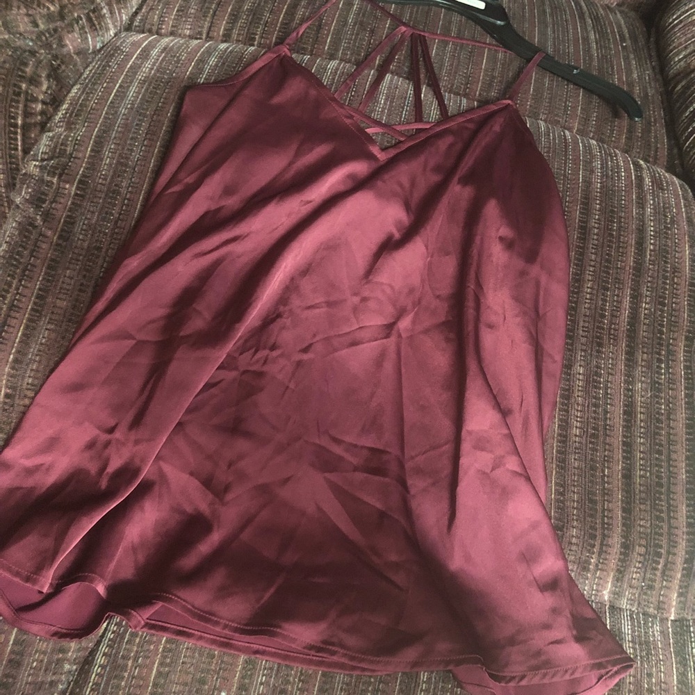 Satin tank top